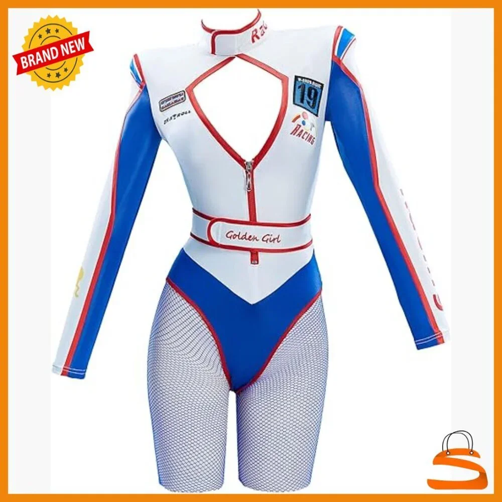 Slim Fit Spandex Bodysuit with Cutout Design for Cosplay Halloween